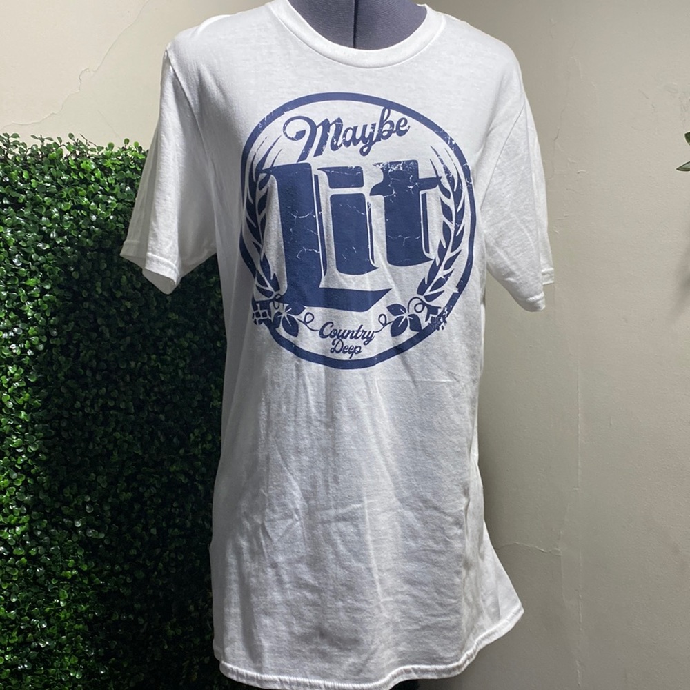 Country Deep White T Sz Med